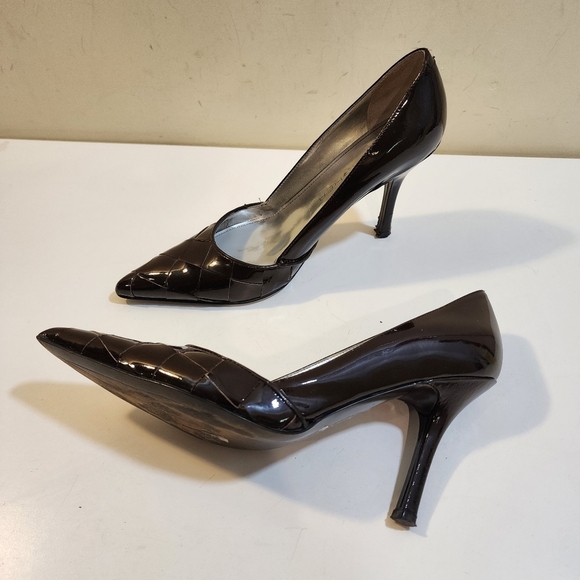 Marc Fisher Patent Leather High Heels pointed Toe Shoes size 7.5M - Picture 11 of 13